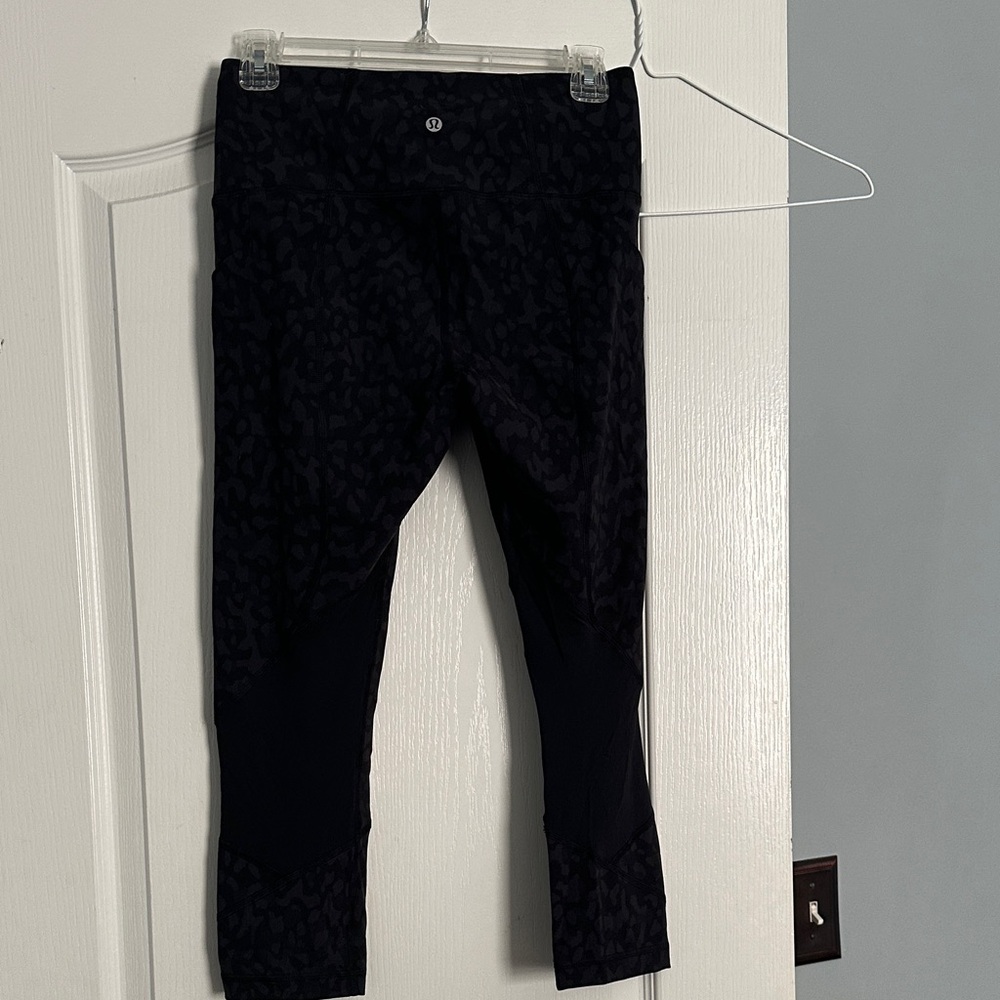 Lululemon Athletica Black Camo Leggings